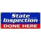 Signmission STATE INSPECTION DONE HERE BANNER SIGN law inspector B-120 State Inspection Done Hr - alternate 1